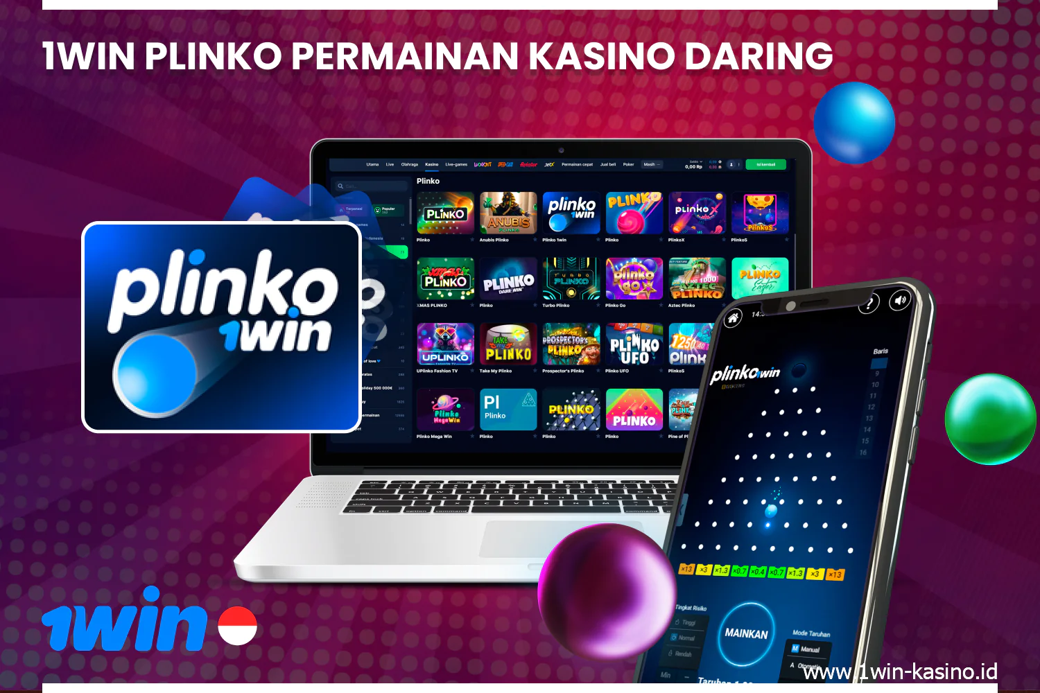 Permainan Plinko merupakan permainan populer di 1win casino di Indonesia