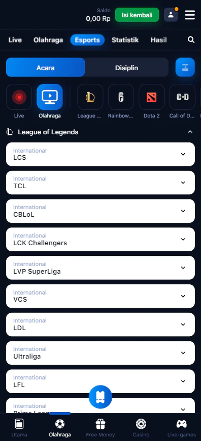 1win mobile app lets you bet on eSports