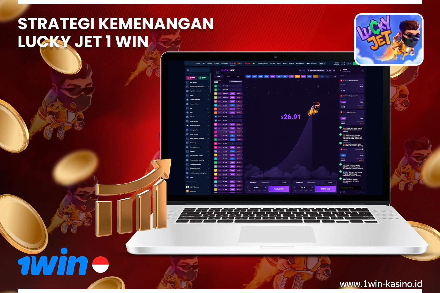 Untuk meningkatkan peluang Anda memenangkan Lucky Jet di platform 1win, disarankan untuk mempelajari tips dan strategi